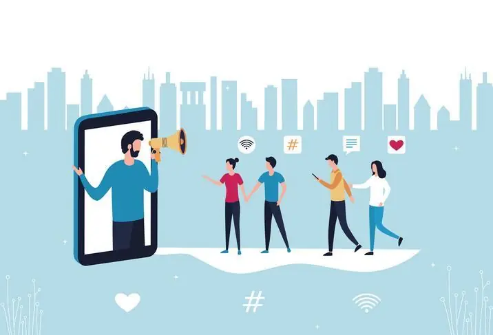 Influencer attracting new members as digital marketing strategy for cafe